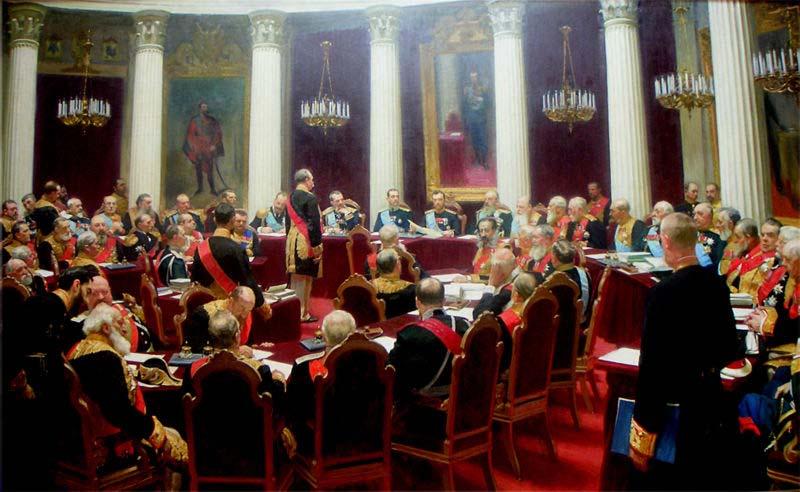 Ilya Repin Ceremonial session of the State Council 1900 Sweden oil painting art